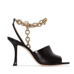 JIMMY CHOO Chain-Link Sae 90 Sandals
Made in Italy, size 39. Excellent.